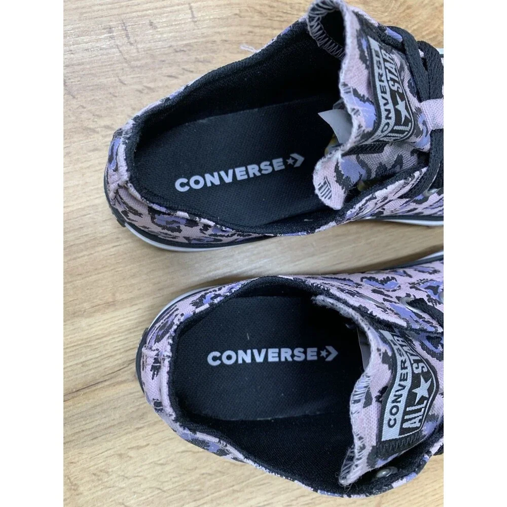 Converse Chuck Taylor Eva Lift Heart Print Platform Junior Kids Size 3